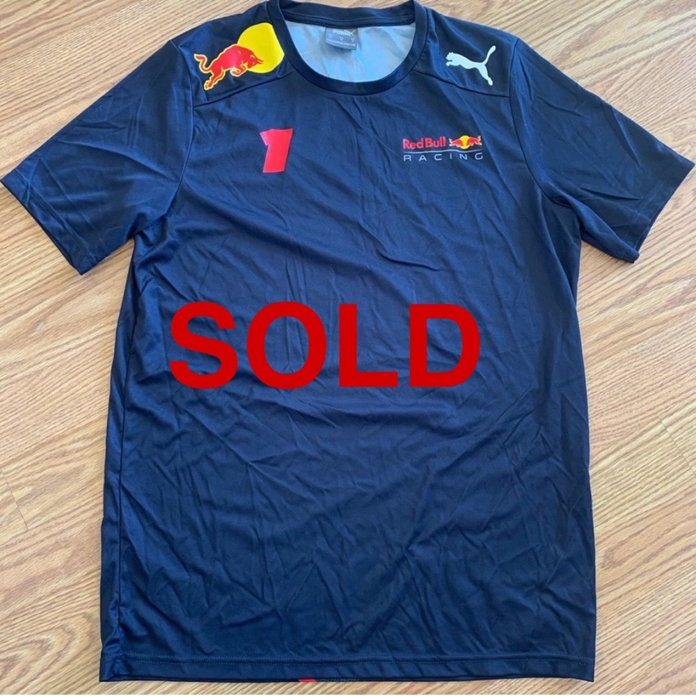 Red Bull Oracle MAX VERSTAPPEN Racing Set Up T-Shirt US Medium 2023